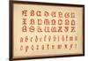 Alphabet, letters A-Z, upper and lower case-Unknown-Framed Giclee Print