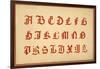 Alphabet, letters A-Z, upper case-Unknown-Framed Giclee Print