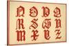 Alphabet, letters N-Z, upper case-Unknown-Stretched Canvas