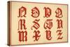 Alphabet, letters N-Z, upper case-Unknown-Stretched Canvas