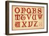 Alphabet, letters O-Z, upper case-Unknown-Framed Giclee Print