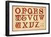 Alphabet, letters O-Z, upper case-Unknown-Framed Giclee Print