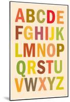 Alphabet (List) Art Poster Print-null-Mounted Poster