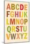Alphabet (List) Art Poster Print-null-Mounted Poster