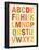 Alphabet (List) Art Poster Print-null-Framed Poster