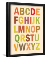 Alphabet (List) Art Poster Print-null-Framed Poster