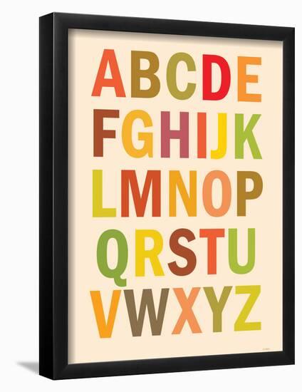 Alphabet (List) Art Poster Print-null-Framed Poster