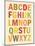 Alphabet (List) Art Poster Print-null-Mounted Poster