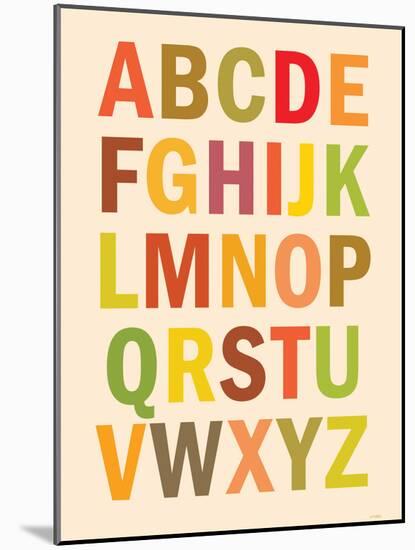 Alphabet (List) Art Poster Print-null-Mounted Poster