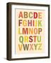 Alphabet (List) Art Poster Print-null-Framed Art Print