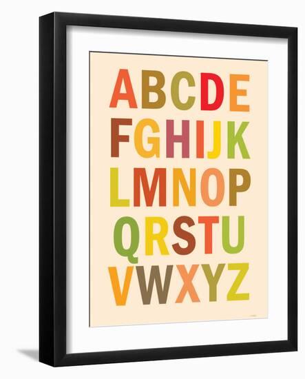 Alphabet (List) Art Poster Print-null-Framed Art Print