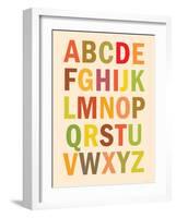 Alphabet (List) Art Poster Print-null-Framed Art Print