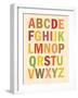 Alphabet (List) Art Poster Print-null-Framed Art Print