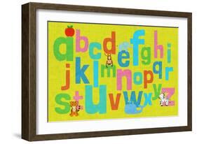 Alphabet of Colors II-null-Framed Art Print