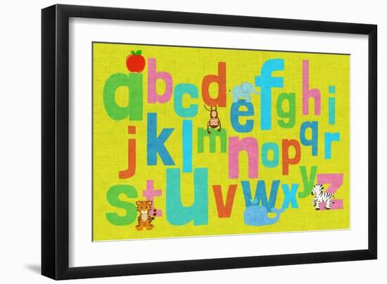 Alphabet of Colors II-null-Framed Art Print