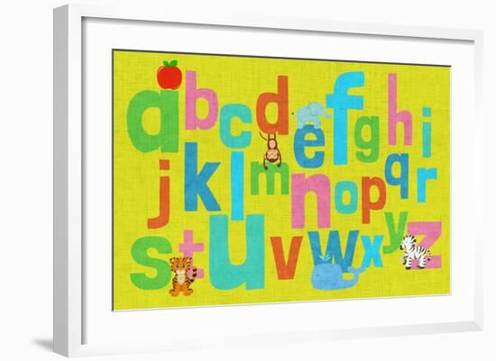 Alphabet of Colors II-null-Framed Art Print