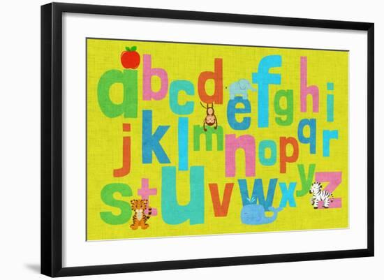 Alphabet of Colors II-null-Framed Art Print