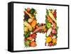 Alphabet Of Health - H-og-vision-Framed Stretched Canvas