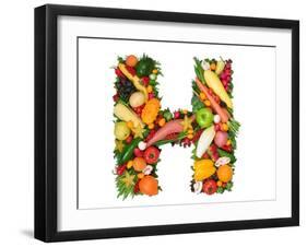 Alphabet Of Health - H-og-vision-Framed Art Print