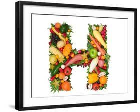 Alphabet Of Health - H-og-vision-Framed Art Print