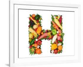 Alphabet Of Health - H-og-vision-Framed Art Print