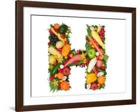 Alphabet Of Health - H-og-vision-Framed Art Print