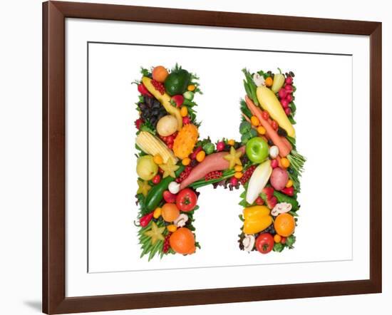 Alphabet Of Health - H-og-vision-Framed Art Print