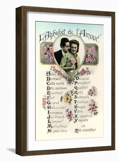 Alphabet of Love-null-Framed Art Print