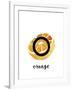 Alphabet Orange-Kristine Hegre-Framed Giclee Print