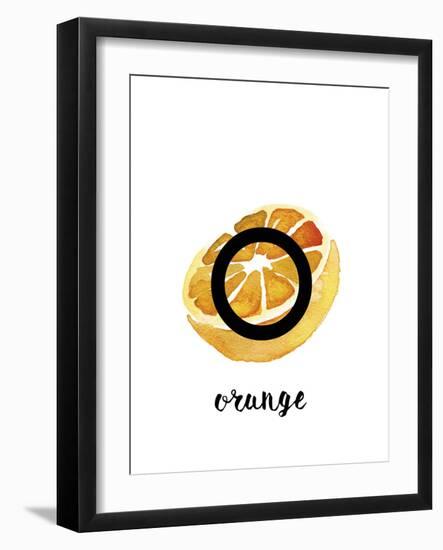 Alphabet Orange-Kristine Hegre-Framed Giclee Print