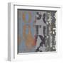 Alphabet Overlay II-null-Framed Art Print