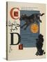 Alphabet Page: C and D. the Cow That Jumped Over the Moon. the Dog That Laughed-William Denslow-Stretched Canvas