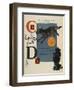 Alphabet Page: C and D. the Cow That Jumped Over the Moon. the Dog That Laughed-William Denslow-Framed Premium Giclee Print