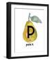 Alphabet Pear-Kristine Hegre-Framed Giclee Print