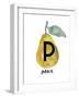 Alphabet Pear-Kristine Hegre-Framed Giclee Print