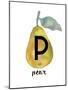 Alphabet Pear-Kristine Hegre-Mounted Giclee Print