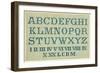 Alphabet Sampler-null-Framed Art Print