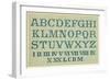 Alphabet Sampler-null-Framed Art Print