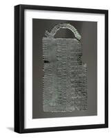 Alphabet Tablet of Bronze Sheet with Engraved Sequences of Letters, 5th-6th Century B.C.-null-Framed Giclee Print