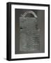 Alphabet Tablet of Bronze Sheet with Engraved Sequences of Letters, 5th-6th Century B.C.-null-Framed Giclee Print