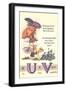 Alphabet, U and V-null-Framed Art Print