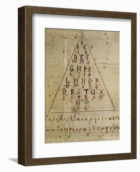 Alphabet Using by Carbonari  Organization-null-Framed Giclee Print