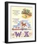 Alphabet, W and X-null-Framed Art Print