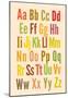 Alphabet-null-Mounted Poster