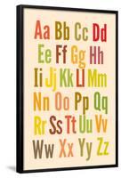 Alphabet-null-Framed Poster