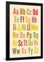 Alphabet-null-Framed Poster