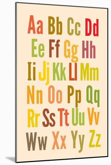 Alphabet-null-Mounted Poster