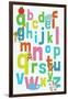 Alphabet-null-Framed Art Print