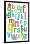 Alphabet-null-Framed Art Print