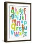 Alphabet-null-Framed Art Print